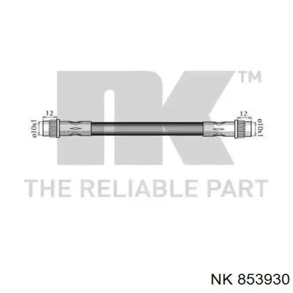 Шланг гальмівний задній 853930 NK