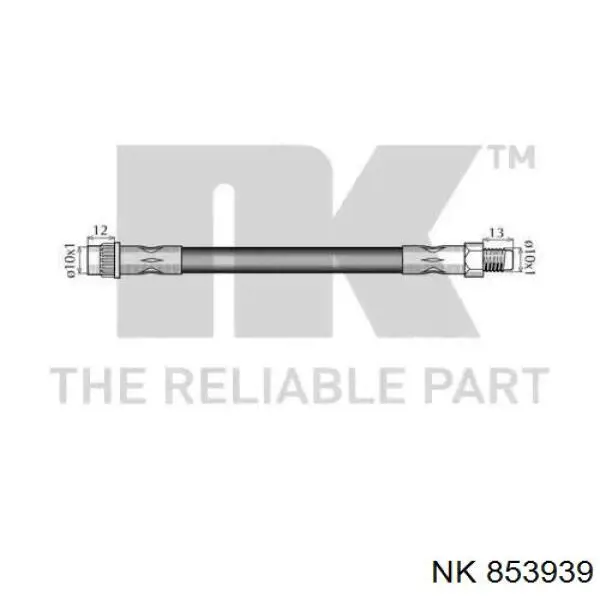 Шланг гальмівний передній 853939 NK