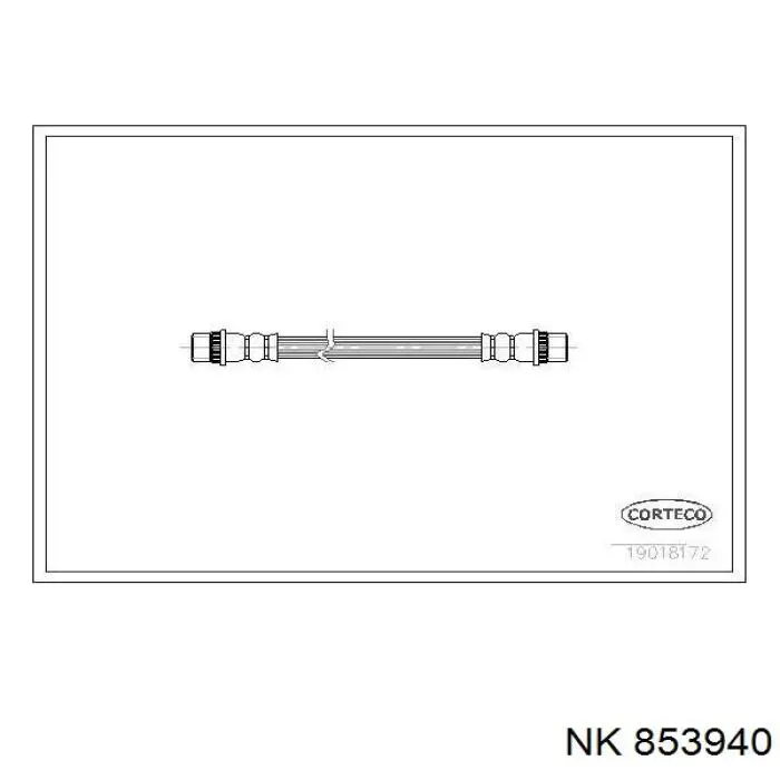 Шланг гальмівний задній NK 853940 ціна, від 5.52 USD