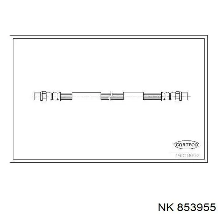 Шланг гальмівний задній NK 853955 ціна, від 5.27 USD