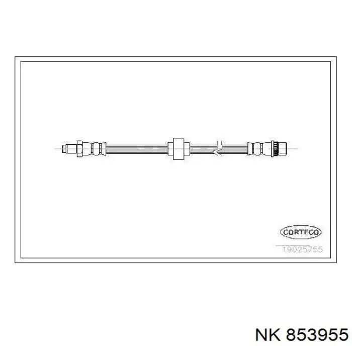 Купити 853955 NK Шланг гальмівний задній