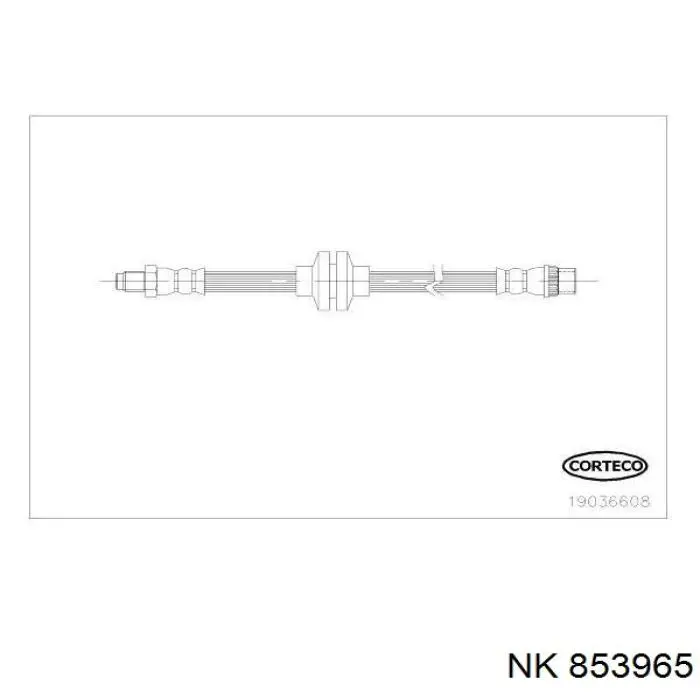 Шланг гальмівний передній NK 853965