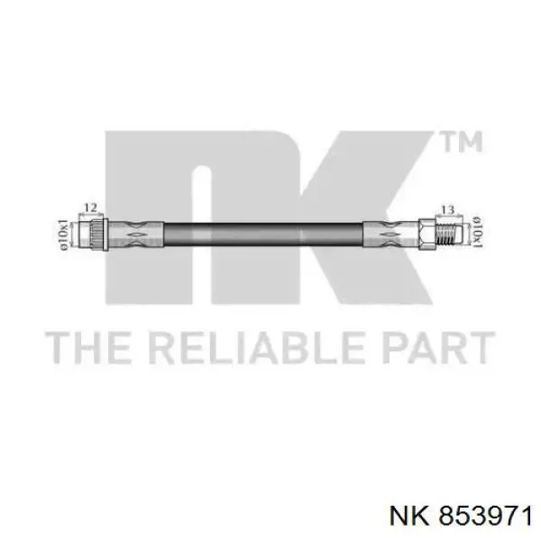 Шланг гальмівний передній 853971 NK