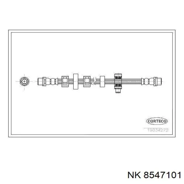8547101 NK шланг гальмівний передній