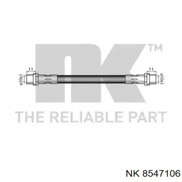 Шланг гальмівний задній 8547106 NK