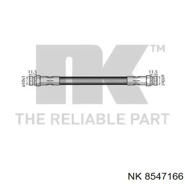 Шланг гальмівний передній 8547166 NK