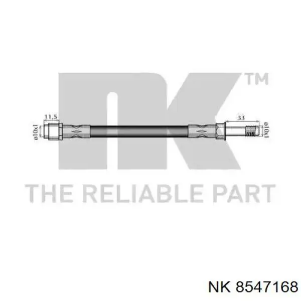 Шланг гальмівний задній Brembo T85154 ціна, від 8.87 USD