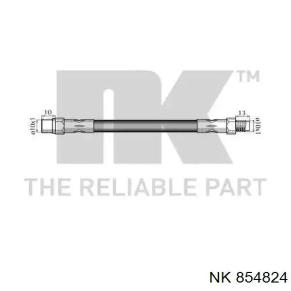 Шланг гальмівний задній 854824 NK