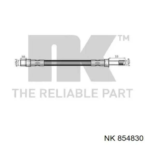 854830 NK шланг гальмівний передній