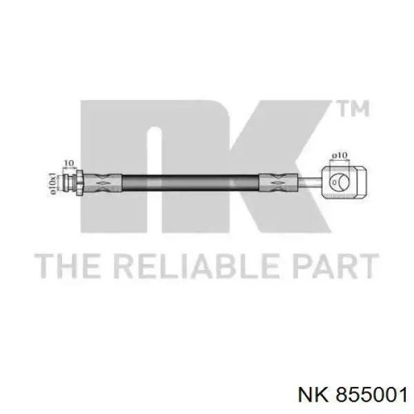 Шланг гальмівний передній 855001 NK