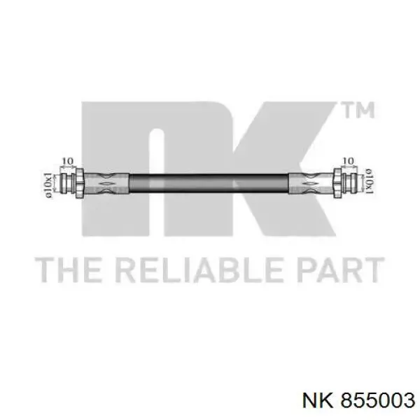 Шланг гальмівний задній 855003 NK