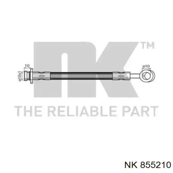 Шланг гальмівний передній, правий 855210 NK