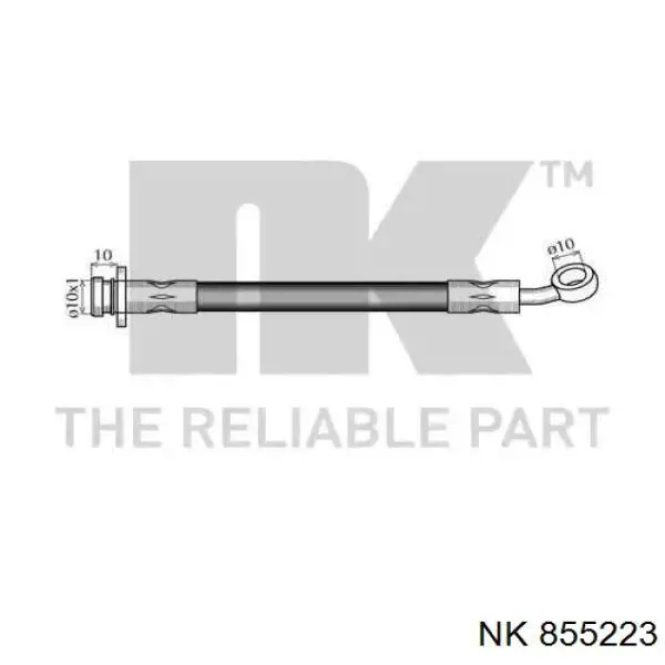 Шланг гальмівний передній 855223 NK
