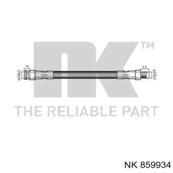 Шланг гальмівний передній 859934 NK