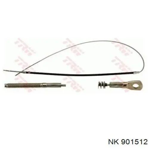 Трос ручного гальма задній, правий/лівий NK 901512 ціна, від 6.71 USD