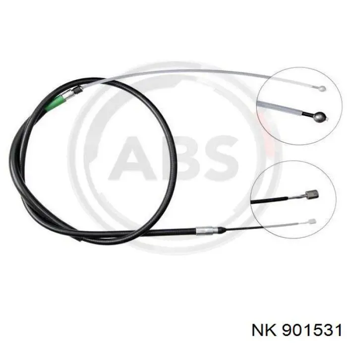 Трос стоянкового гальма задній лівий NK 901531 ціна, від 10.04 USD
