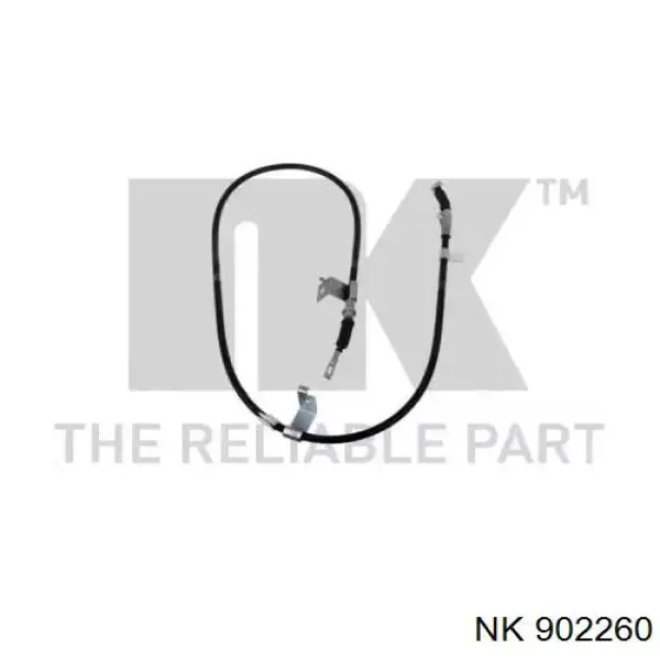 Трос стоянкового гальма задній лівий NK 902260 ціна, від 16.33 USD