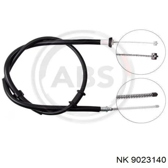 Трос стоянкового гальма задній лівий NK 9023140 ціна, від 16.06 USD