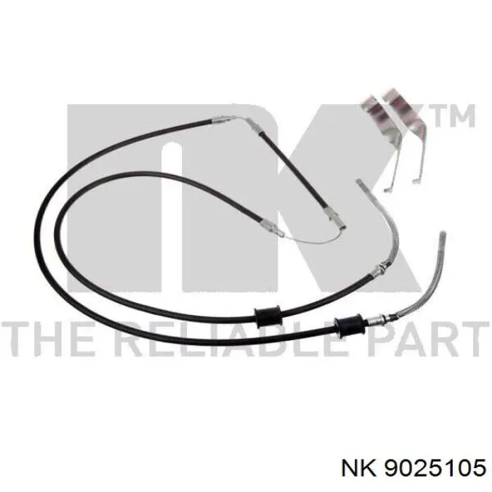 Трос ручного гальма задній, правий/лівий 9025105 NK