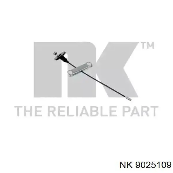 Трос стоянкового гальма передній NK 9025109 ціна, від 4.58 USD