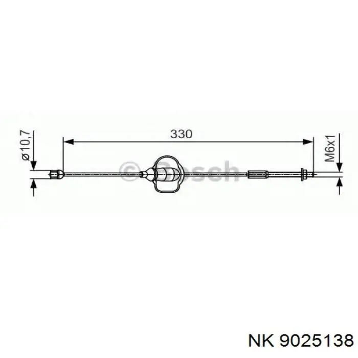 4602697 Cavo Трос ручника передній