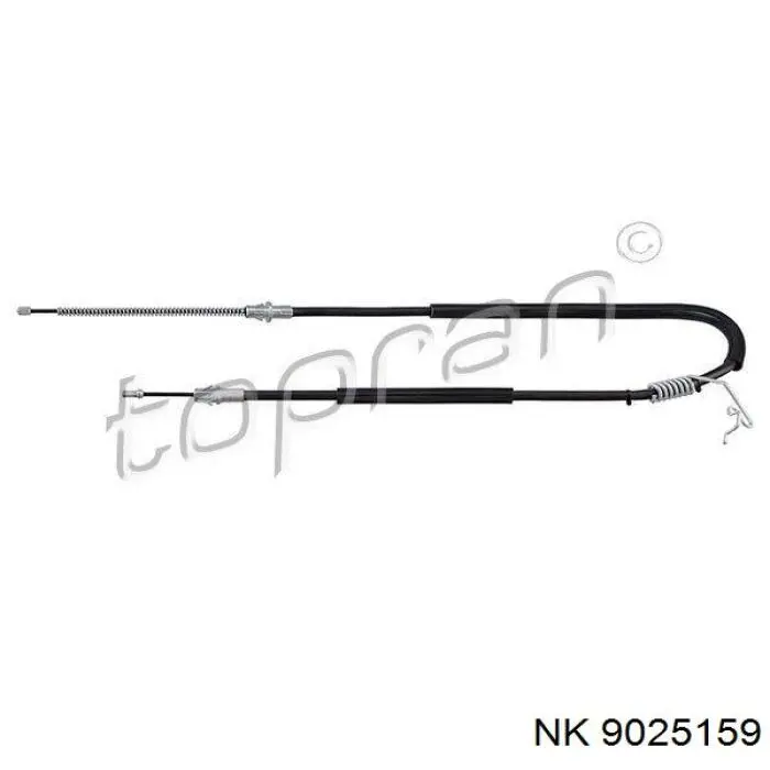 Трос ручного гальма задній, правий/лівий 9025159 NK