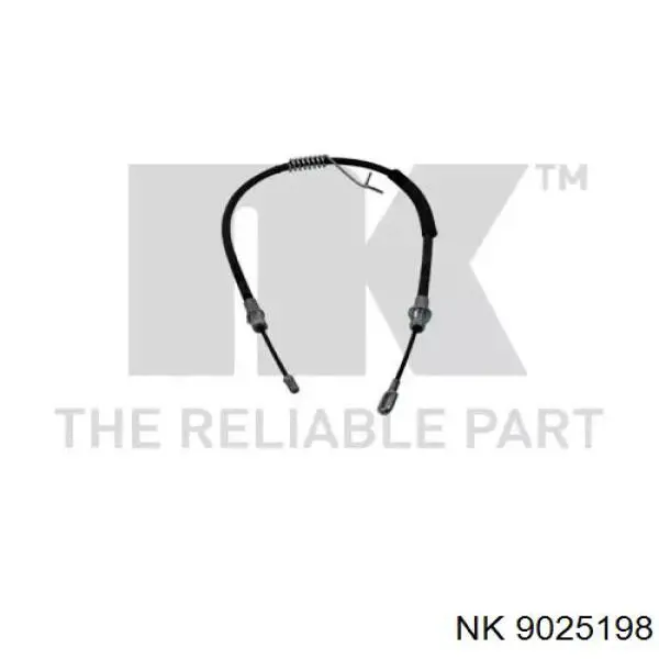 Трос стоянкового гальма задній правий NK 9025198 ціна, від 14.95 USD