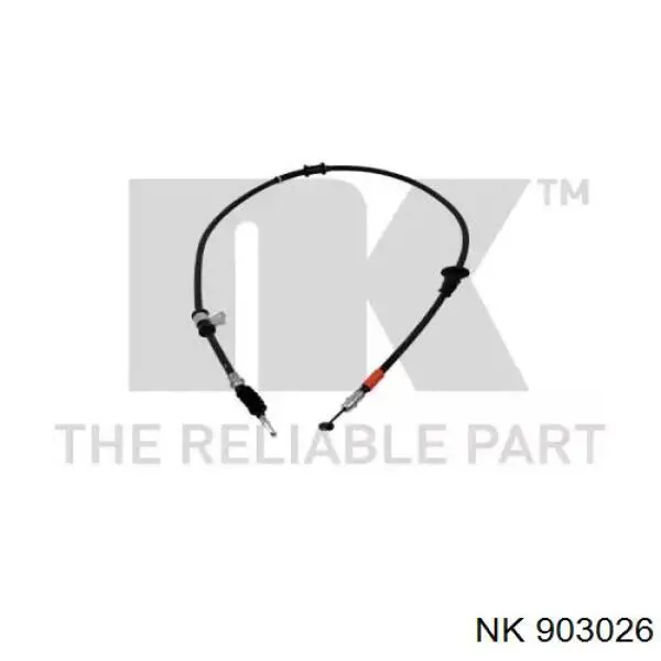 Трос стоянкового гальма задній правий NK 903026 ціна, від 19.69 USD