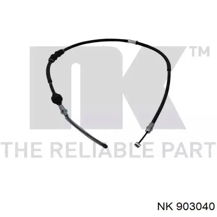 Трос стоянкового гальма задній правий NK 903040 ціна, від 19.76 USD