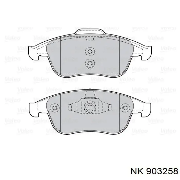 903258 NK Трос ручного гальма задній, правий