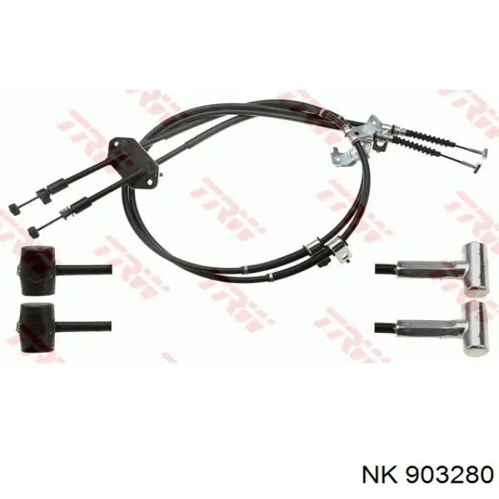 Трос ручного гальма задній, правий/лівий NK 903280 ціна, від 31.67 USD