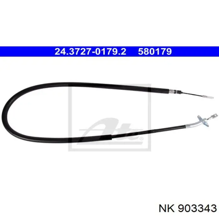 Трос ручного гальма задній, правий/лівий NK 903343 ціна, від 13.88 USD