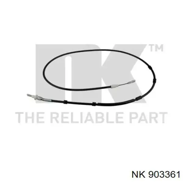 Трос стоянкового гальма задній лівий NK 903361 ціна, від 17.72 USD