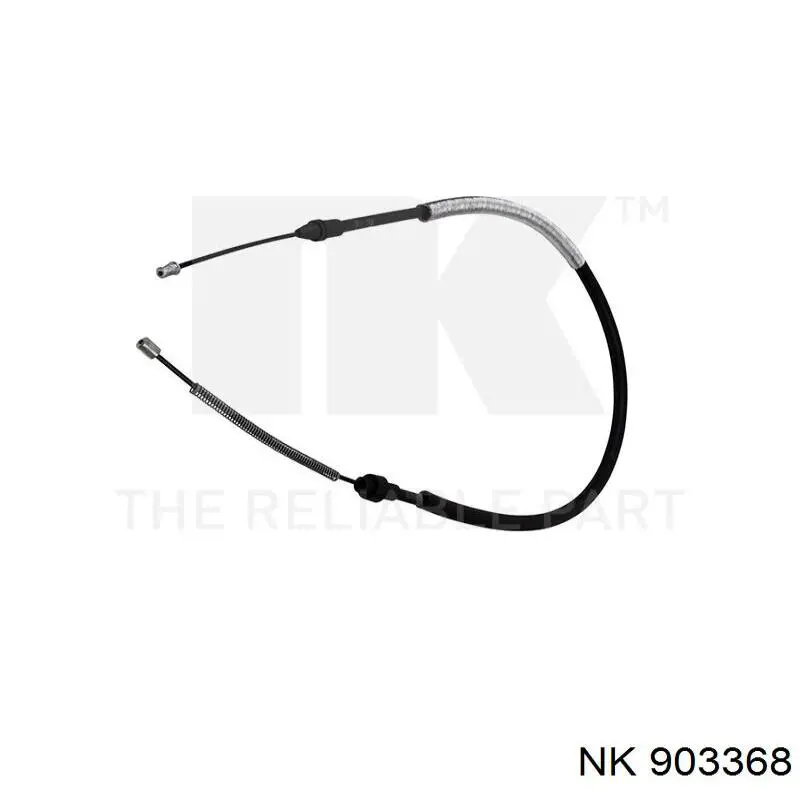 Трос ручного гальма задній, правий/лівий NK 903368 ціна, від 12.65 USD