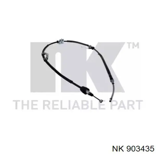 Трос стоянкового гальма задній лівий NK 903435 ціна, від 16.36 USD