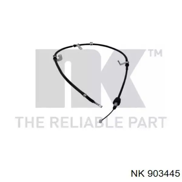 Трос стоянкового гальма задній лівий NK 903445 ціна, від 21.56 USD