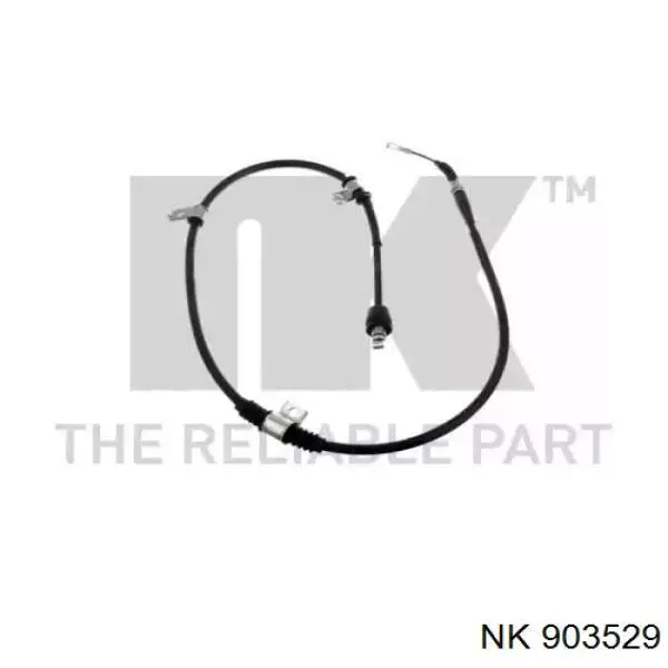 Трос стоянкового гальма задній лівий NK 903529 ціна, від 15.54 USD