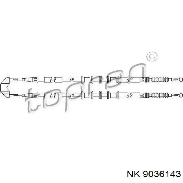 Гальмо стоянкове Opel 13172730