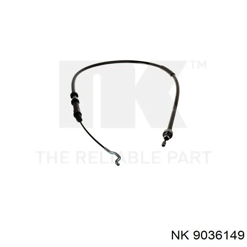 Трос стоянкового гальма передній NK 9036149 ціна, від 12.32 USD