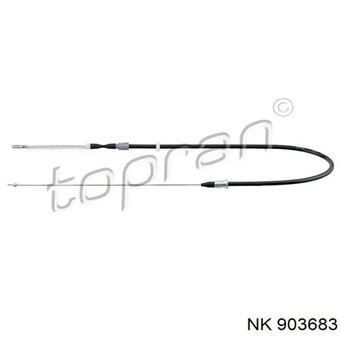 Трос стоянкового гальма задній лівий NK 903683 ціна, від 6.28 USD