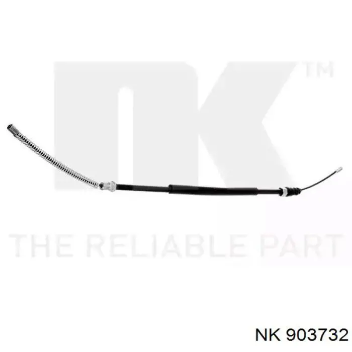 Трос стоянкового гальма задній лівий NK 903732 ціна, від 6.36 USD