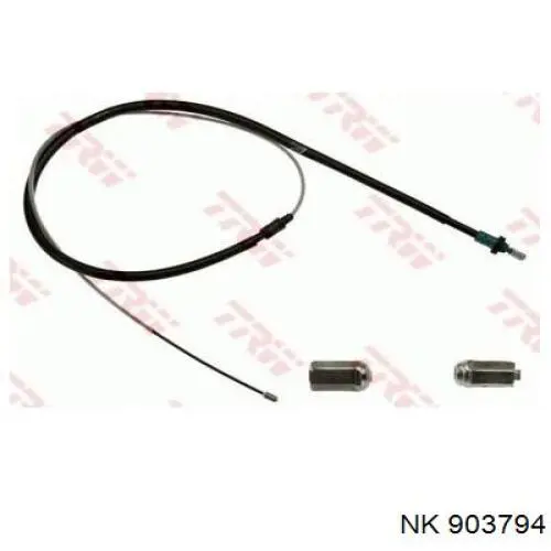 Трос ручного гальма задній, правий/лівий NK 903794 ціна, від 9.35 USD