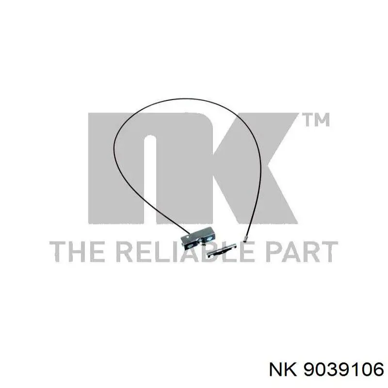 Трос ручного гальма задній, правий/лівий 9039106 NK