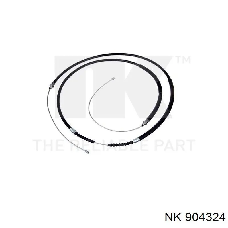 Трос ручного гальма задній, правий/лівий 904324 NK