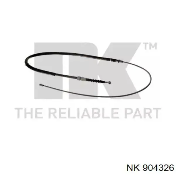 Трос ручного гальма задній, правий/лівий NK 904326 ціна, від 17.15 USD