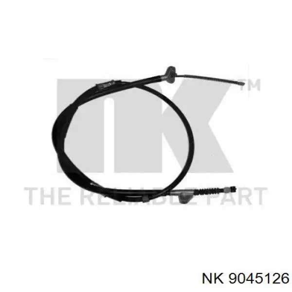 Трос стоянкового гальма задній правий NK 9045126 ціна, від 11.76 USD