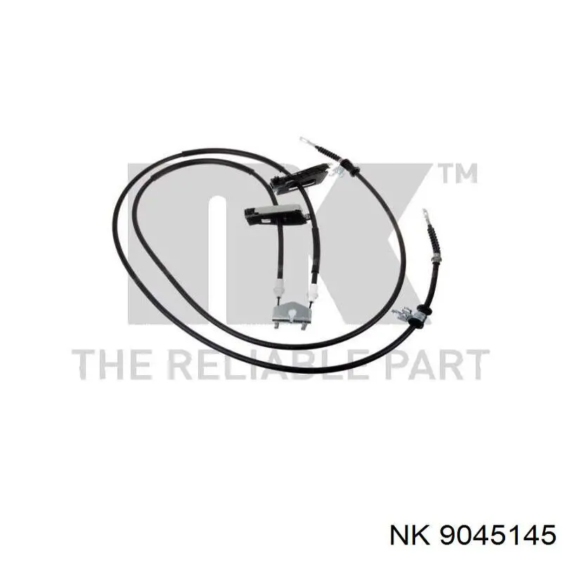 Трос стоянкового гальма задній правий NK 9045145 ціна, від 12.69 USD