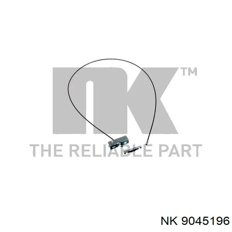Трос стоянкового гальма задній правий NK 9045196 ціна, від 33.26 USD