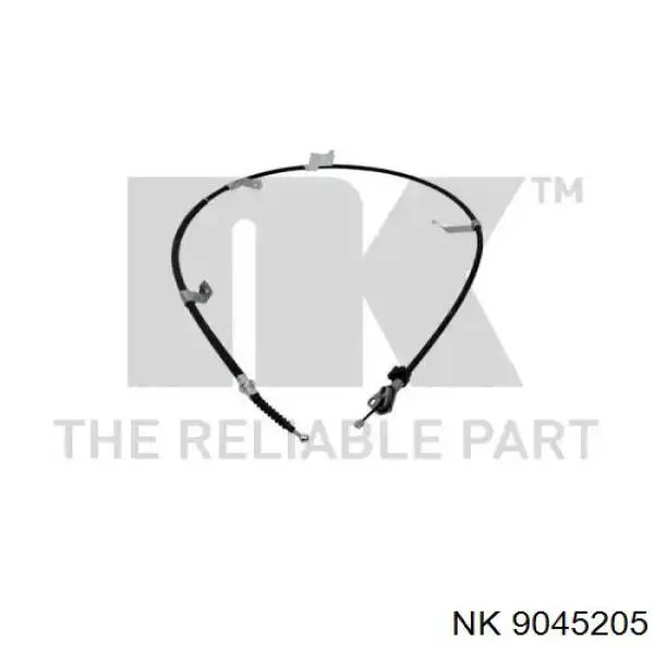 Трос стоянкового гальма задній лівий NK 9045205 ціна, від 23.68 USD