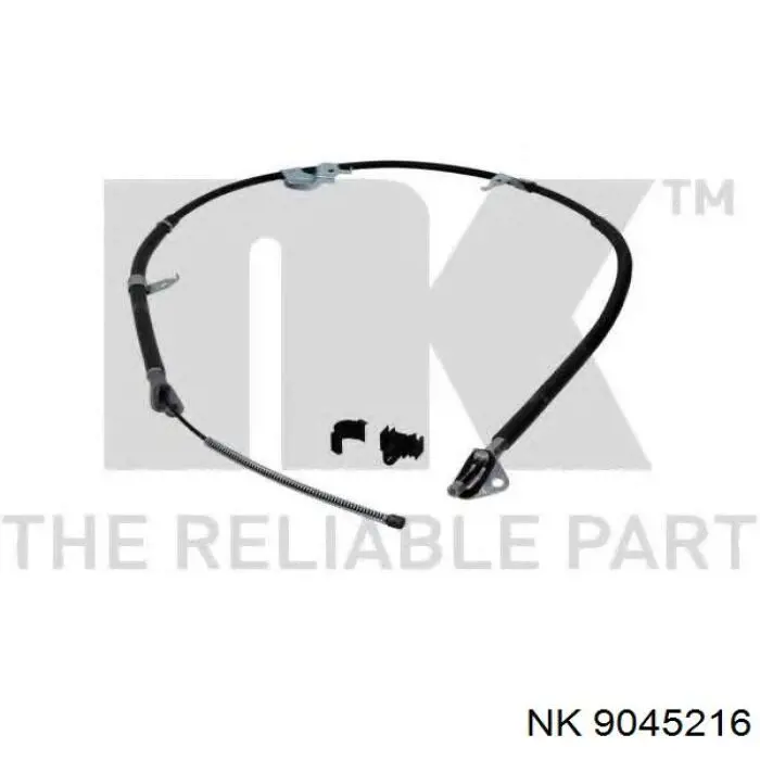 Трос ручного гальма задній, правий NK 9045216 ціна, від 18.58 USD